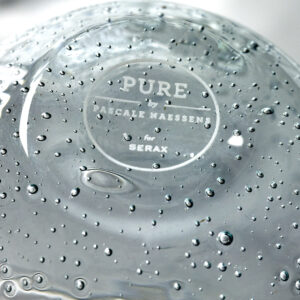 Red wine glass transparent with bubbles Pure - Image 3