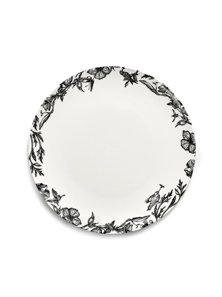Starter plate enchanted garden white - black Unity
