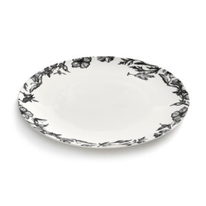 Dinner plate enchanted garden white - black Unity - Image 3
