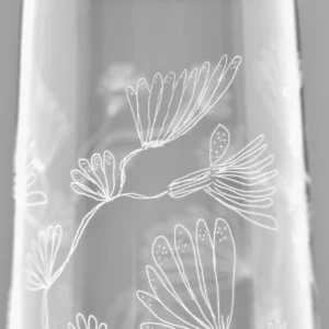 Champagne flute camelia aubergine Midnight Flowers - Image 3