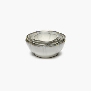 Bowl ribbed XL white Inku - Image 3