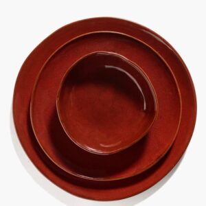 Dinner plate venetian red La Mère - Image 3