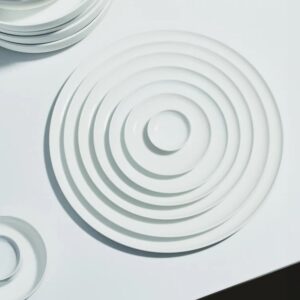 Dinner plate low white Base - Image 3