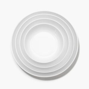 Deep plate L white glazed Base - Image 4